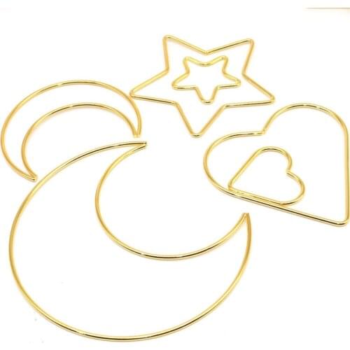 Metal Dream catcher Ring Macrame Craft Hoop Wind Chime Hanging Decorations Accessory For DIY Handmade Wedding Home Decor