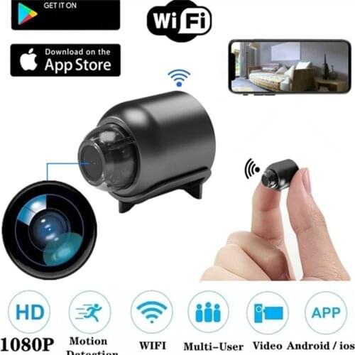 Mini Wifi Surveillance Camera HD 1080P Real Time Video Voice Recorder Night Vision Motion Sensor Wide Angle Remote Micro Cam