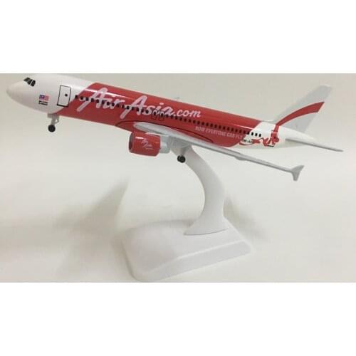 JASON TUTU 20cm Air Asia Airbus A320 Plane Model Airplane Model Aircraft Model 1:300 Diecast Metal planes toys Collect