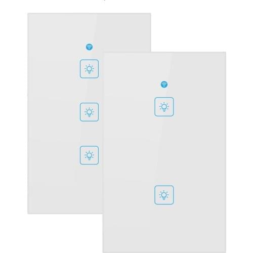 Ewelink WS 120 Type US WiFi Wireless APP Touch Control Wall Light Timing Switch Smart Home Automation Work with Alexa