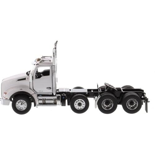 Diecast Masters 1/50 Scale Kenworth T880 SBFA Day Cab Pusher-Axle Tandem Tractor in Metallic White - Cab Only 71058
