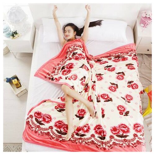 Air Conditioning Blanket Flannel Blanket Single Double Cover Blanket Sheet Multifunctional blanket Comfortable warm 2020 E11278