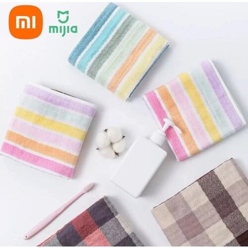 New Xiaomi Mijia 30*60cm Super soft cotton towels 30*60cm Instantly absorb water untwisted textile fashionable colors