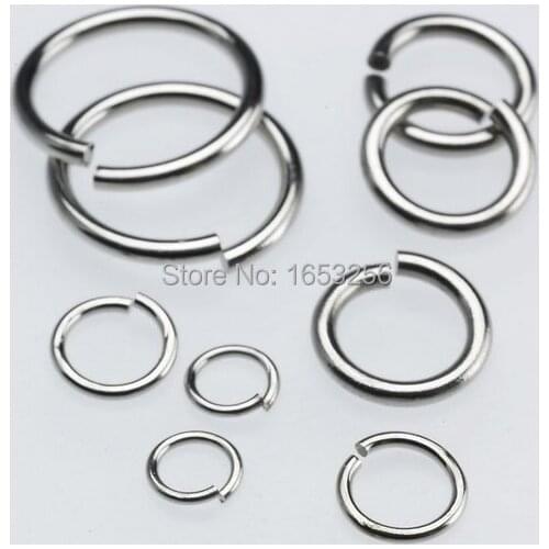Size 1*8mm Lot 1000pcs Stainless Steel Loop Split Findings Connectors Jump Ring Jewlery Marking