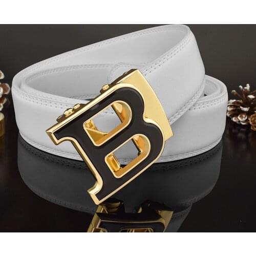 B Letter Luxury Designer Leather Belts Mens High Quality Designer Belts Mens Fashion Classic Exquisite Belts