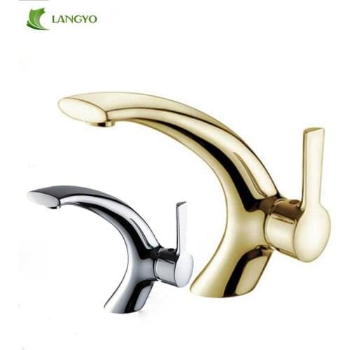 BECOLA Creative Sink Mixer Tap Brass Hot and Cold Water Bathroom Faucet Single Handle Single Hole Basin Faucet F-6141-1