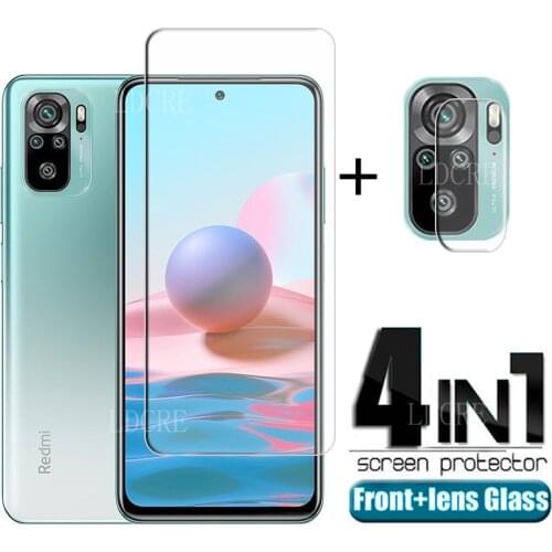 For Xiaomi Redmi Note 10 Glass For Redmi Note 10 Screen Protector Film HD 9H Tempered Glass For Redmi Note 9 T 10 Pro Lens Film