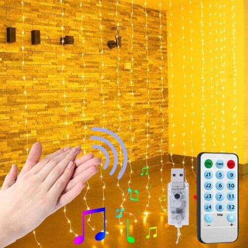 TOXNOH LED Garland Curtains