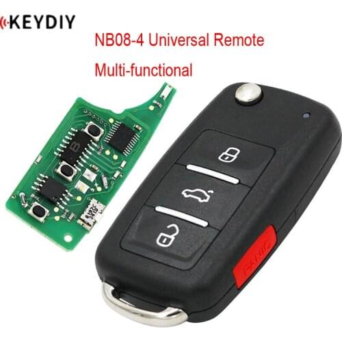 1pc, 4 Buttons KD900 NB08-3+1 Universal Multi-functional Remote Control For KD MINI/URG200/KD-X2 Key Generater