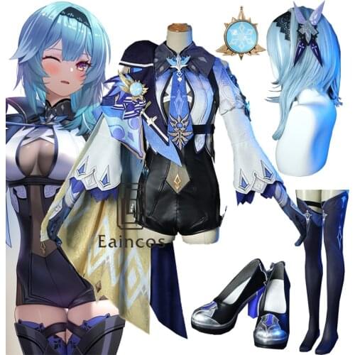Game Genshin Impact Eula Cosplay Costume Suit Uniform Outfit Halloween Carnival Costumes For Women
