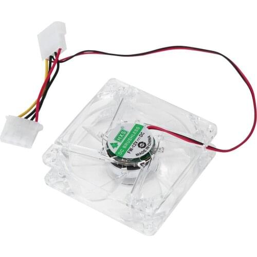 2021 Hot 12V 0.20A 80 x 80 x 25 mm Computer fan 4 LED Silent PC Computer Case Cooler Cooling Fan Mod blue and colorful light