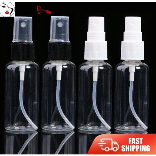 4pcs 30ml Portable Transparent Empty Mini Spray Bottle Refillable Perfume Atomizer Cosmetic Sample Containers with Funnel Set