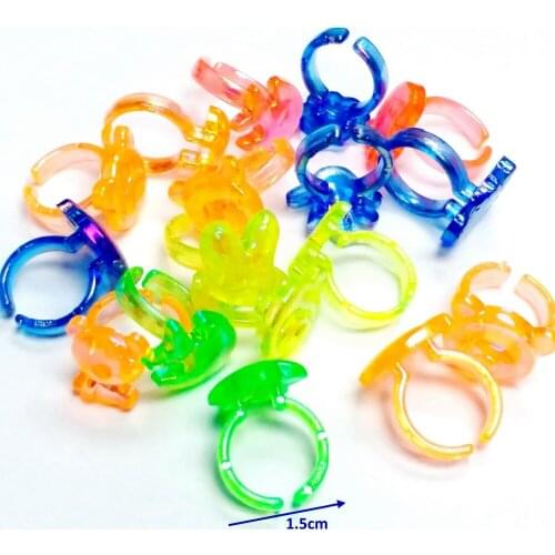 80 pc Mini Girls Kids Rings Assorted Fun Design for Vending Machine Bag Pinata Filler Novelty Birthday Party Favors Giveaways