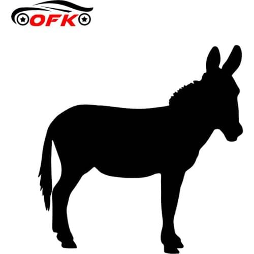 Donkey Pattern Car Sticker Waterproof Cover Scratch Decal Laptop Truck Window Motorcycle Auto Accessories PVC,15cm*15cm