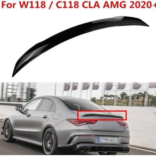 Car Rear Trunk Spoiler Tail Wing Lip For Mercedes Benz C118 CLA35 CLA180 CLA200 CLA250 CLA45 AMG Line 2020-2024 Car Accessories