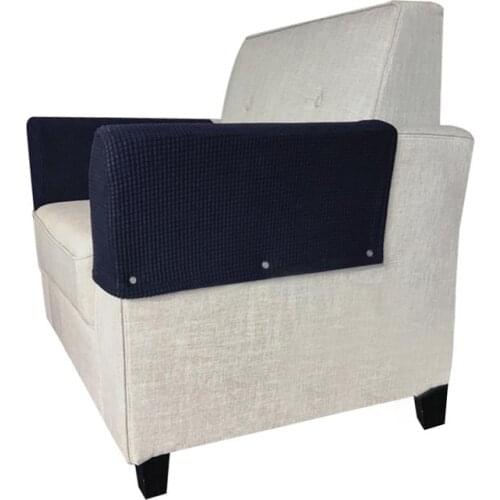 1 Pair Sofa Armrest Covers Stretchy Sofa Side Towels Armrest Protective Covers Arm Rest Pads for Home Office