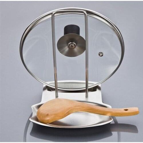 Drain Never Rust Metal Stainless Steel Pot Rack Shelving Knife Lid Shelves Cookingware Cooking Tools