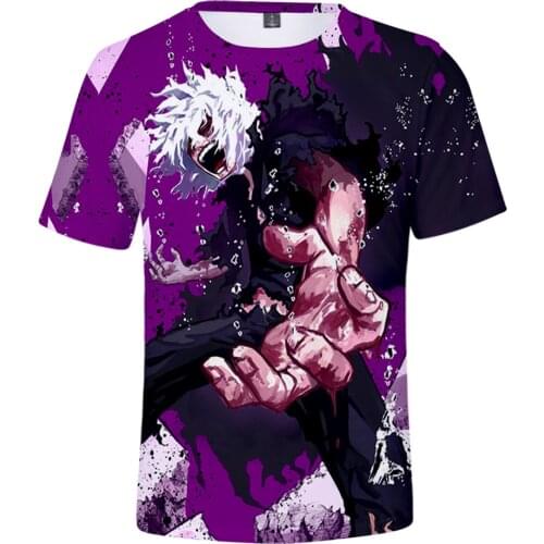 My Hero Academia Shigaraki Tomura 3D Spring Summer Preppy Style Men/Women Street Clothes T-shirt Youthful Retro Innovation