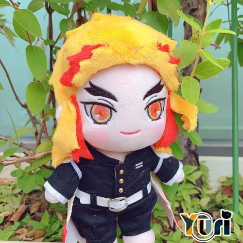 Yuri Demon Slayer Kimetsu no Yaiba Rengoku Kyoujurou Plush Doll Body with Clothes Toy Cute Lovely Limited Cosplay Cos Gift C Sha