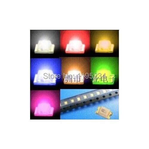 Component package 0805 red yellow blue green white orange SMD LED light-emitting diode kit / package 6type *50PC =300PC