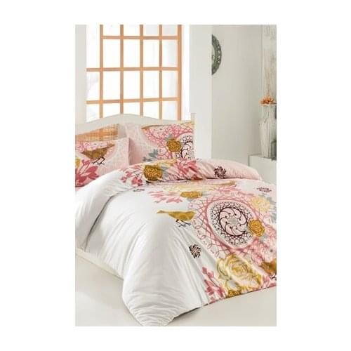Pink Garden 240x220cm King size 4 PCS 100% Cotton Bedding set