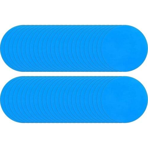 Round Self-Adhesive PVC Repair Patches,Vinyl Pool Liner Patch Boat Repair for Inflatable Boat Raft Kayak Canoe (50Pcs)