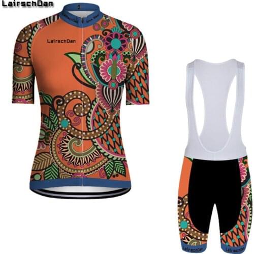 LairschDan Summer Women Cycling Jersey Set Pro Team Mountain Bicycle Clothing Maillot Ciclismo Mujer Quick-Dry Sports Wear Suit