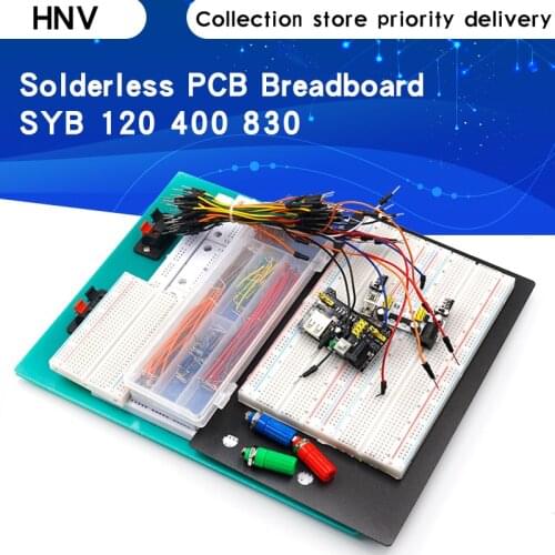SYB 120 400 500 830 840 1660 MB102 GL-12 Points Solderless PCB Breadboard Mini Universal Test Protoboard DIY Bread Board