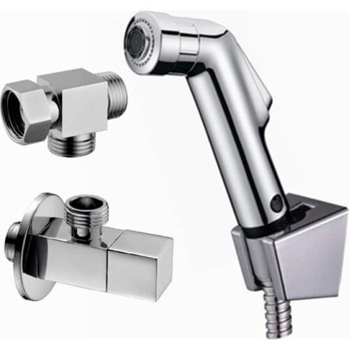 Copper chrome hand held Bidet spray Shower set bidet sprayer with three way adapter BD211-1