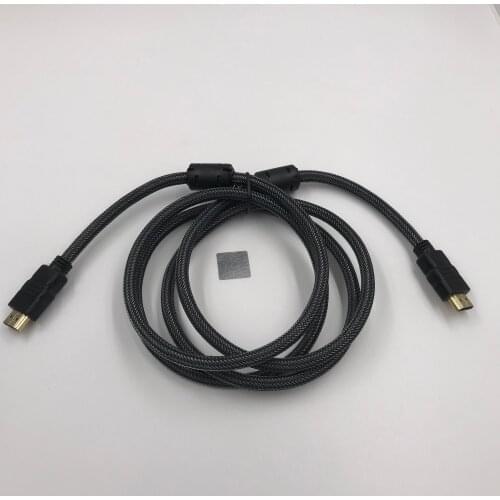 Copper HDTV Cable Nylon Mesh 1.4 Version High speed Gold Plated Plug Dual Ferrite Cores Cable Male-Male 1080p 3D for HDTV 1.8m