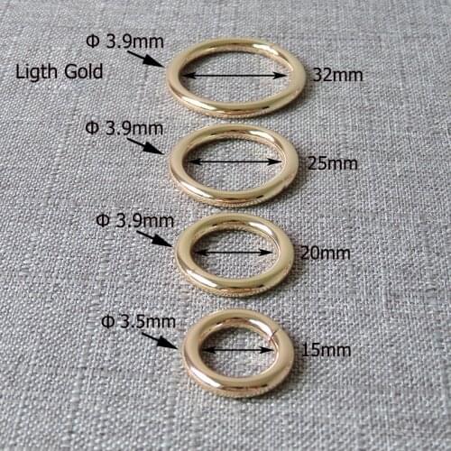 1 pc 15mm 20mm 25mm 32mm metal O ring belt clasp straps buckle for bag dog pet harness luggage backpack sewing garment accessory