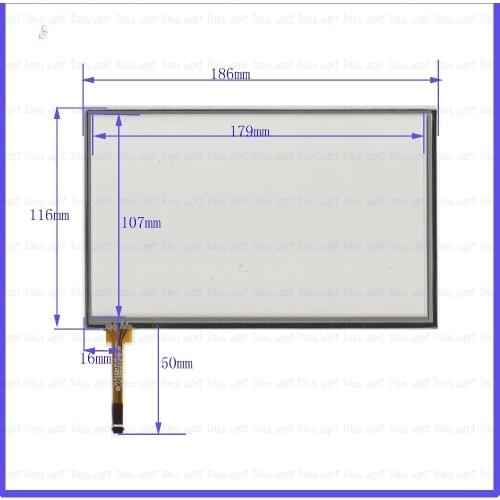 ZhiYuSun KDT-6451 NEW 7.8 inch 4 wire for gps glass touch panel width 116mm length186mm 186*116 Touchsensor compatible