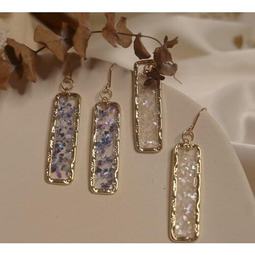 New design transparent pieces long strips earrings fashion jewel temperament tassel earrings gifts Korean earrings for women