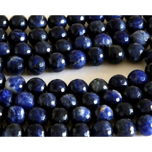 Wholesale Natural Genuine Sodalite Blue Stone Round Loose Stone Beads 3-18mm DIY Jewelry Necklaces or Bracelets 15" 02816