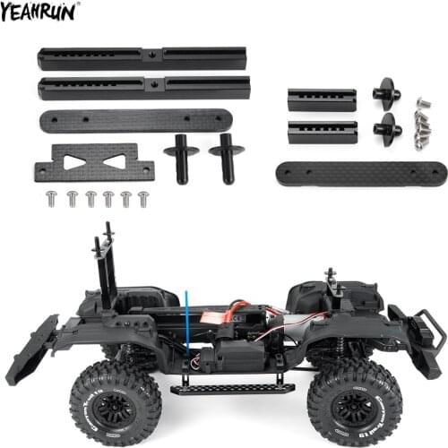 YEAHRUN Carbon Fiber Front & Rear RC Car Shell Column Body Post Mount For 1/10 Traxxas TRX-4 Trx4 RC Crawler Upgrade Parts