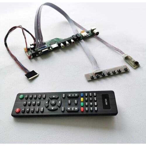 Fit B156XTN02/B156XTN03/B156XTN04 WLED VGA+USB+RF+Remote laptop panel 1366*768 15.6" 40Pin LVDS screen controller board kit