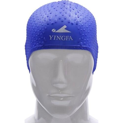 Silicone Waterproof Swimming Caps Protect Ears Long Hair Sports Swim Pool Hat Swimming Cap Free size for Men Women Adults