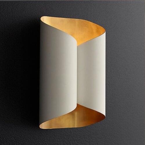 Modern creative living room white wall lamp art bedside bedroom nordic designer wall lamp