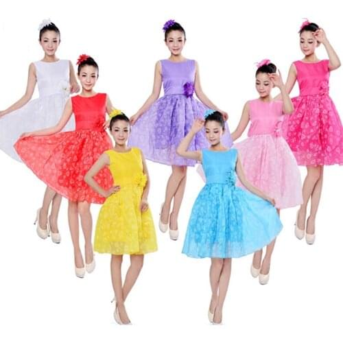 Girl Tutu Dress Ballet Dance Dress Performance Clothes Shiny Dancewear Ballroom Competition Practice Clothing Girl Skirt