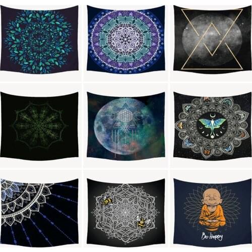 Pattern Carpet Decor Psychedelic Wall Hanging Tapestry Mandala Wall Cloth Tapestries Pool Mats Witchcraft Fabric M10