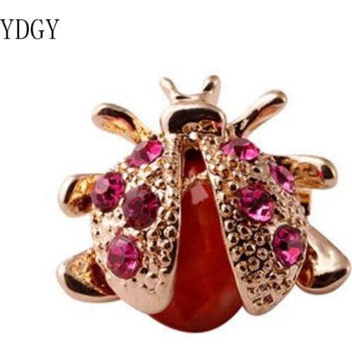 YDGY Fashion Creative Animal Brooch Alloy Dropping Oil Girl Style Insect Brooch Garment Accessories