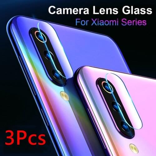 3Pcs Glass for Xiaomi Mi CC9 Protective Glass on Xiaomi Mi CC9e Back Camera Lens Soft Tempered Camera Glass for Xiaomi Mi CC 9 e
