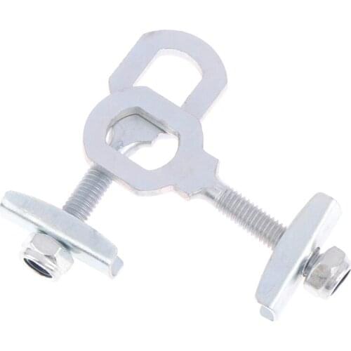 2PCS Silver Fixed Gear Bicycle Chain Adjust Bolt 1 Speed Commuting Bike Chain Tensioner Pull Tight Screw Bolts