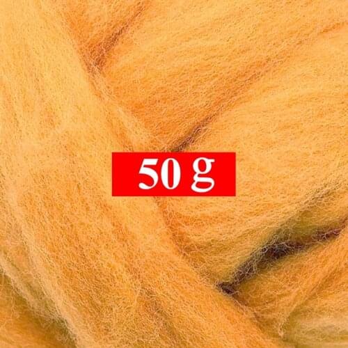 50g Merino Wool Roving for Needle Felting Kit, 100% Pure Felting Wool, Soft, Delicate, Can Touch the Skin (Color 22)