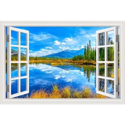 5D Diy Diamond Painting Full Drills Embroidery Pattern Mountain Scenery 3D Cross Stitch Kits Wall Stickers Home Decoration Craft