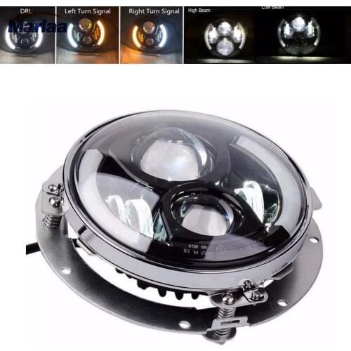 Black 7" Round Mounting Bracket led Headlight Ring Mount Bracket for 7Inch Motorcycle Headlight accessories