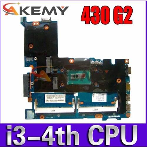 AKemy Laptop motherboard For HP Probook 430 G2 Core SR1EN I3-4030U Mainboard 768221-601 768221-501 768221-001 ZPM30 LA-B171P