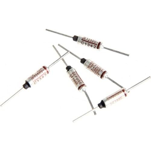 5pc Temperature Mini Fuse 250 V10A Thermal Metal Shell 192 Degree Temp Micro Cut