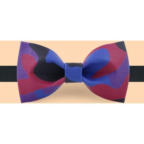 Free shipping 2019 new fashion men male Original handmade printed bow tie banquet party groom dress wedding Dark camouflage