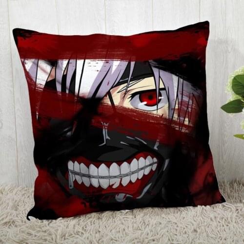 Tokyo Ghoul Pillow Cover Customize Pillow Case Modern Home Decorative Pillowcase For Living Room 45X45cm A19.12.13